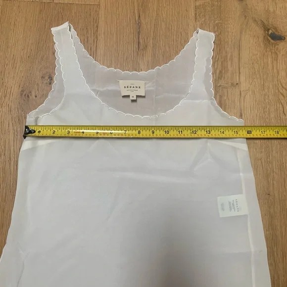 Sezane Lucie tank top blouse ecru 32 - Picture 5 of 6